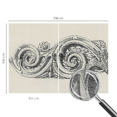 Tapeta fotograficzna Tapeta fotograficzna Ornament roślinny