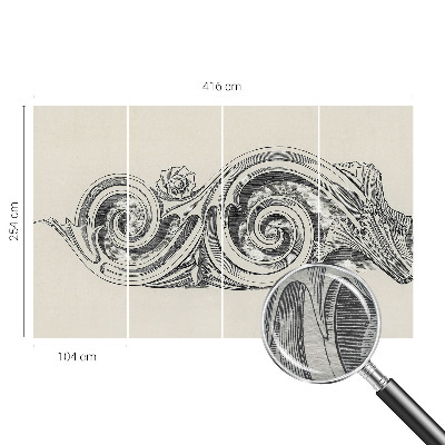 Tapeta fotograficzna Tapeta fotograficzna Ornament roślinny