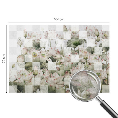 Nowoczesna fototapeta do salonu Nowoczesna fototapeta do salonu Lotosowe wzory