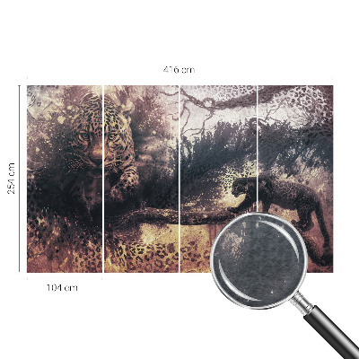 Dekoracyjna fototapeta na ścianę z leśnym motywem