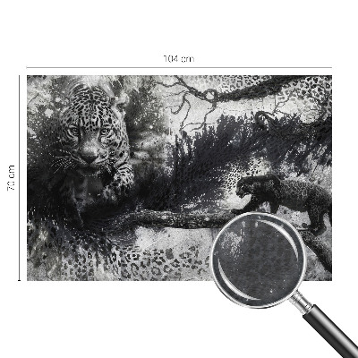 Fototapeta fizelinowa z nadrukiem Fototapeta fizelinowa z nadrukiem Lamparty abstrakcja