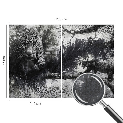 Fototapeta fizelinowa z nadrukiem Fototapeta fizelinowa z nadrukiem Lamparty abstrakcja