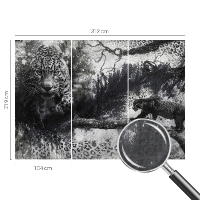 Fototapeta fizelinowa z nadrukiem Fototapeta fizelinowa z nadrukiem Lamparty abstrakcja