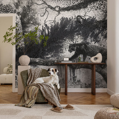 Fototapeta fizelinowa z nadrukiem Fototapeta fizelinowa z nadrukiem Lamparty abstrakcja