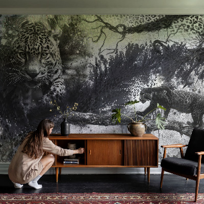 Fototapeta fizelinowa z nadrukiem Fototapeta fizelinowa z nadrukiem Lamparty abstrakcja