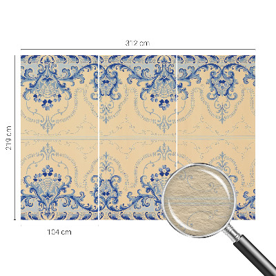 Fototapeta na ścianę Niebieskie ornamenty