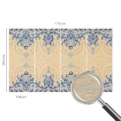 Fototapeta na ścianę Niebieskie ornamenty