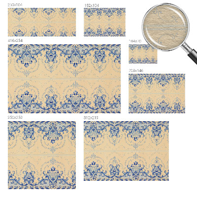 Fototapeta na ścianę Niebieskie ornamenty