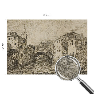 Tapeta fotograficzna fizelinowa z motywem miejskiej panoramy