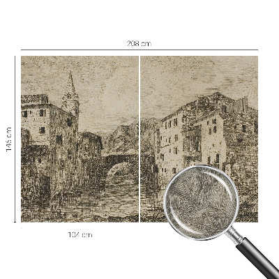 Tapeta fotograficzna fizelinowa z motywem miejskiej panoramy