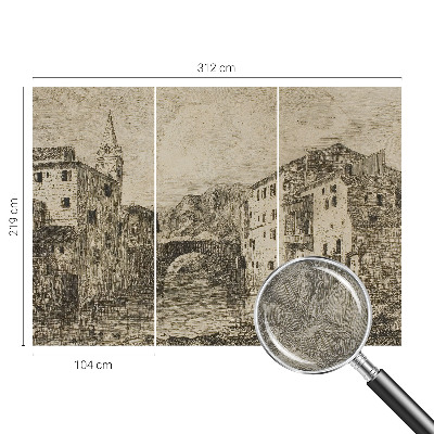 Tapeta fotograficzna fizelinowa z motywem miejskiej panoramy