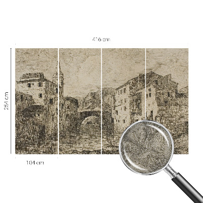 Tapeta fotograficzna fizelinowa z motywem miejskiej panoramy