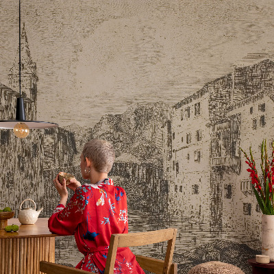 Tapeta fotograficzna fizelinowa z motywem miejskiej panoramy