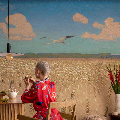 Fototapeta fizelinowa do sypialni Fototapeta fizelinowa do sypialni Pszeniczne pole