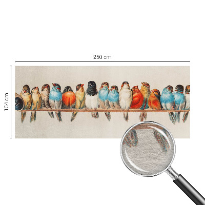 Fototapeta fizelinowa z nadrukiem Fototapeta fizelinowa z nadrukiem Ptaki na gałęzi