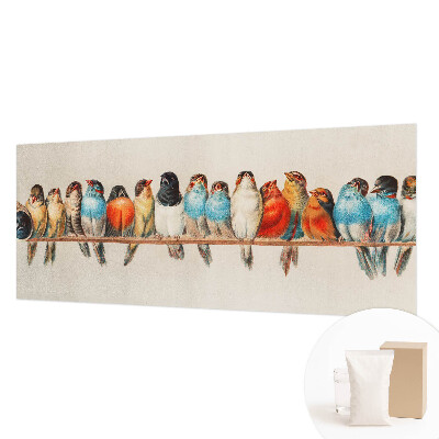 Fototapeta fizelinowa z nadrukiem Fototapeta fizelinowa z nadrukiem Ptaki na gałęzi