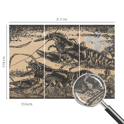 Fototapeta fizelinowa z nadrukiem Raki wodne