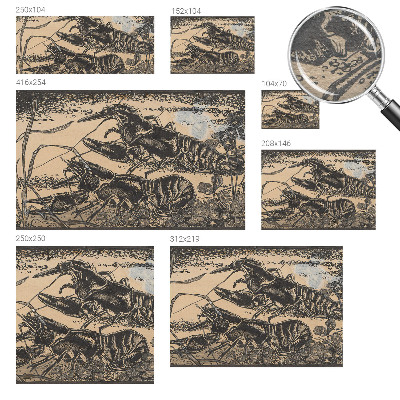 Fototapeta fizelinowa z nadrukiem Raki wodne