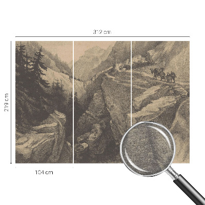 Fototapeta fizelinowa do sypialni Malownicze góry