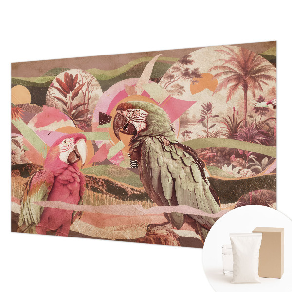 Nowoczesna fototapeta do salonu Tropikalne ptaki