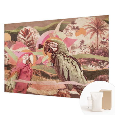 Nowoczesna fototapeta do salonu Tropikalne ptaki