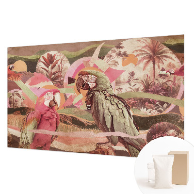 Nowoczesna fototapeta do salonu Tropikalne ptaki