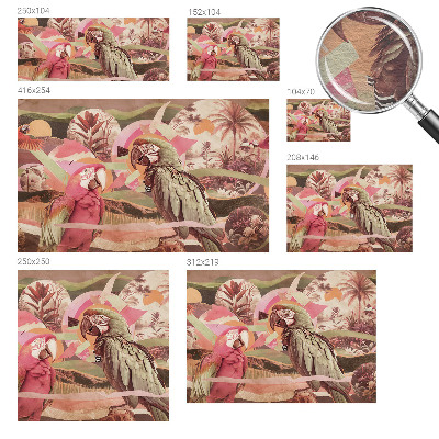 Nowoczesna fototapeta do salonu Tropikalne ptaki