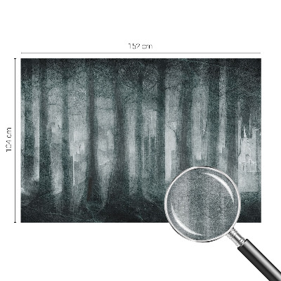 Tapeta fotograficzna z motywem tajemniczego lasu