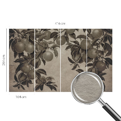 Fototapeta fizelinowa do sypialni Owocowy wzór