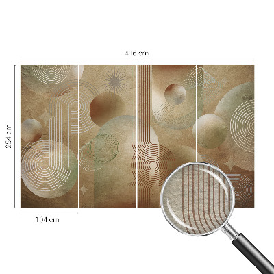 Nowoczesna fototapeta do salonu Nowoczesna fototapeta do salonu Geometryczny wzór