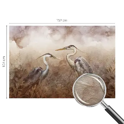 Dekoracyjna fototapeta na ścianę z eleganckim motywem ptaków