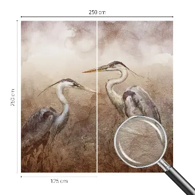 Dekoracyjna fototapeta na ścianę z eleganckim motywem ptaków