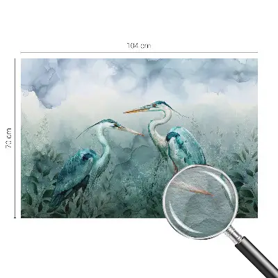 Fototapeta fizelinowa do sypialni z motywem ptaków w naturalnym stylu