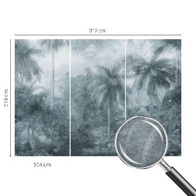 Tapeta fotograficzna z motywem tropikalnej roślinności