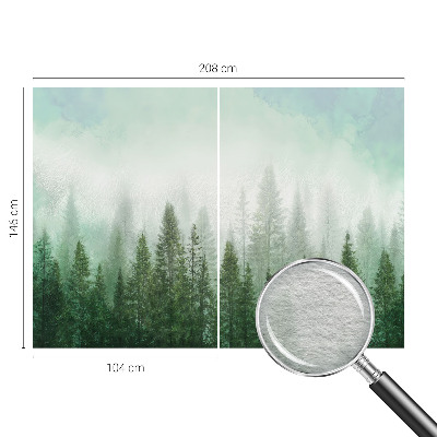 Fototapeta fizelinowa z nadrukiem Wilk w lesie