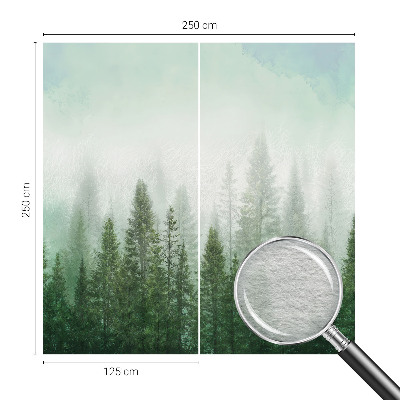 Fototapeta fizelinowa z nadrukiem Wilk w lesie