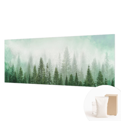 Fototapeta fizelinowa z nadrukiem Wilk w lesie