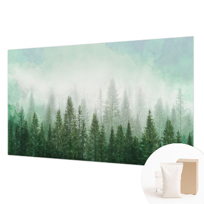 Fototapeta fizelinowa z nadrukiem Wilk w lesie