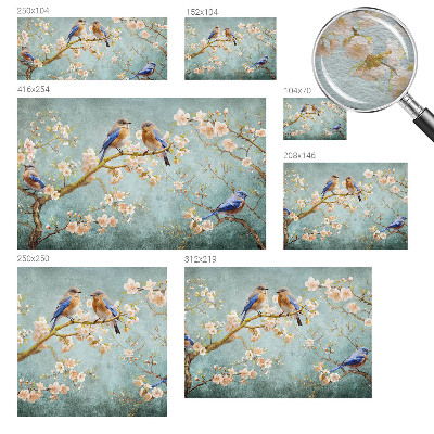 Fototapeta fizelinowa do sypialni Fototapeta fizelinowa do sypialni Wiosenne ptaki