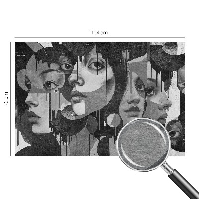 Tapeta fotograficzna fizelinowa Tapeta fotograficzna fizelinowa Kobiece twarze