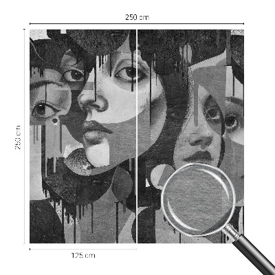 Tapeta fotograficzna fizelinowa Tapeta fotograficzna fizelinowa Kobiece twarze