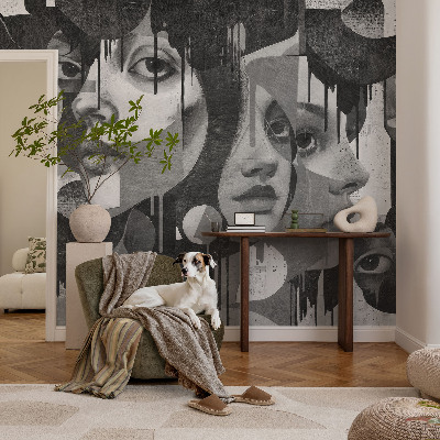 Tapeta fotograficzna fizelinowa Tapeta fotograficzna fizelinowa Kobiece twarze