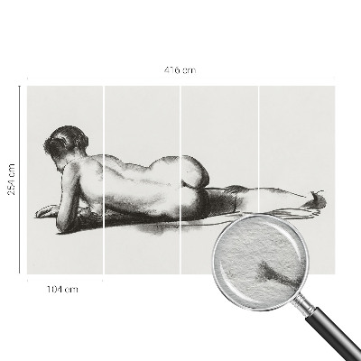 Fototapeta fizelinowa z nadrukiem Fototapeta fizelinowa z nadrukiem Subtelny akt