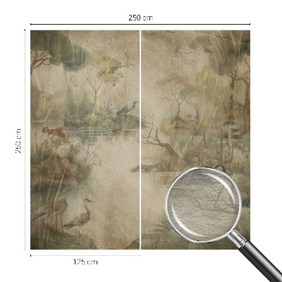 Fototapeta fizelinowa do sypialni Fototapeta fizelinowa do sypialni Leśna scena