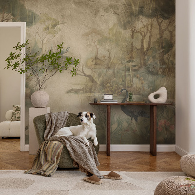 Fototapeta fizelinowa do sypialni Fototapeta fizelinowa do sypialni Leśna scena