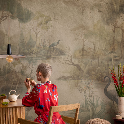 Fototapeta fizelinowa do sypialni Fototapeta fizelinowa do sypialni Leśna scena