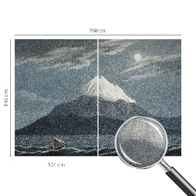 Nowoczesna fototapeta do salonu Nowoczesna fototapeta do salonu Księżycowa noc