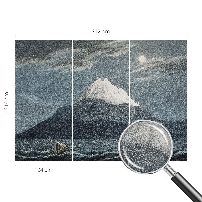 Nowoczesna fototapeta do salonu Nowoczesna fototapeta do salonu Księżycowa noc