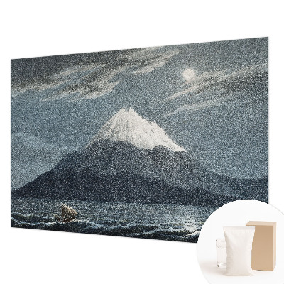 Nowoczesna fototapeta do salonu Nowoczesna fototapeta do salonu Księżycowa noc