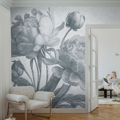 Tapeta fotograficzna z motywem w stylu kwiatowego szyku